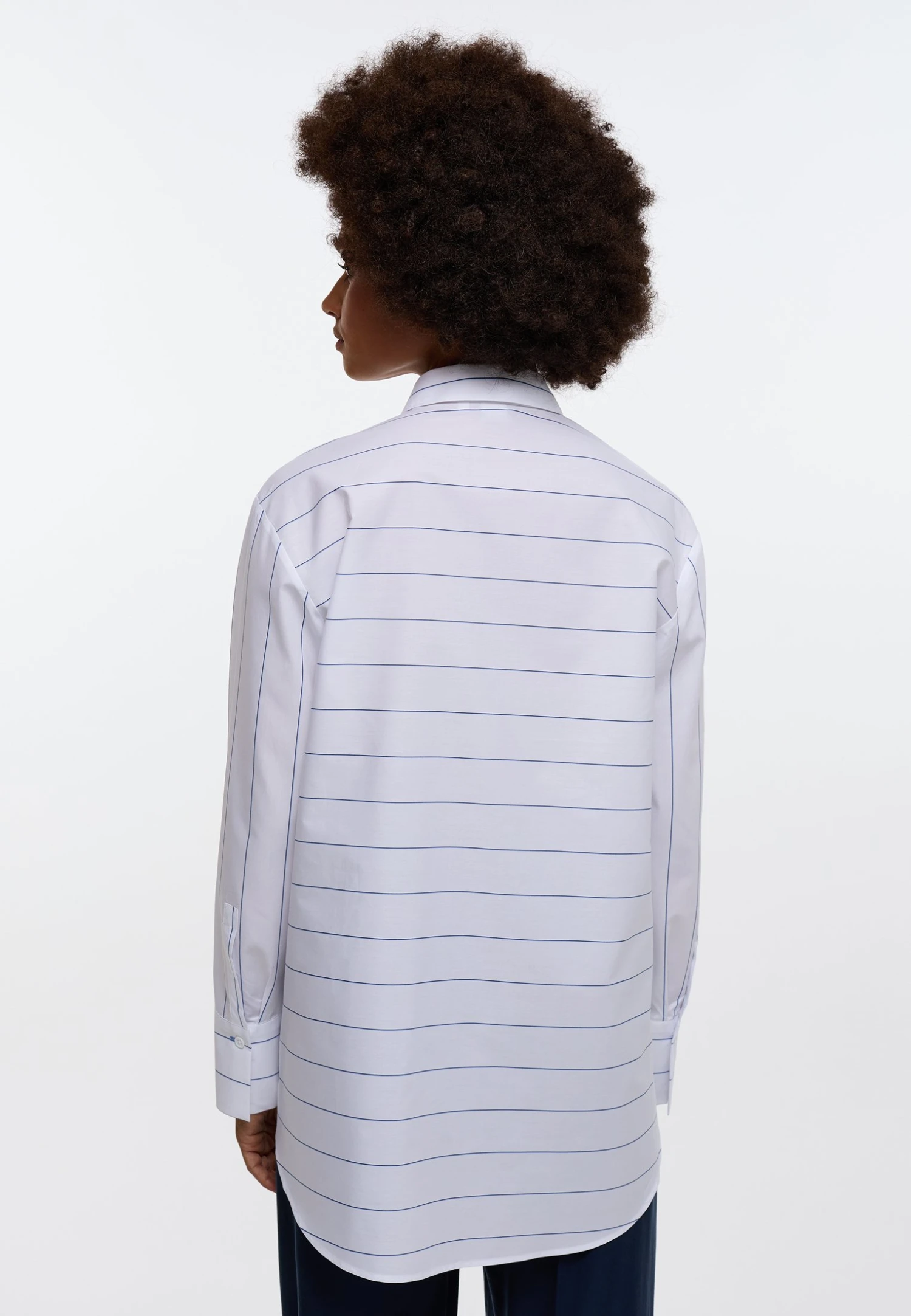 Eterna Loose Fit - Overhemdblouse - Azurblau 4 Eterna Loose Fit - Overhemdblouse - Azurblau - Afbeelding 2