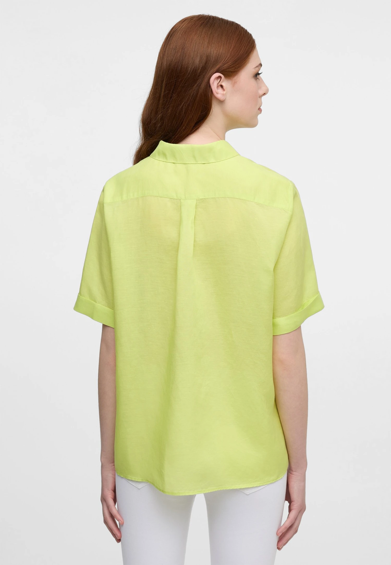 Eterna Overhemdblouse - Acid Lemon 4 Eterna Overhemdblouse - Acid Lemon - Afbeelding 2