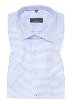 Eterna Kariertes -Kurzarm Comfort Fit - Overhemd - Blau 13 Eterna Kariertes -Kurzarm Comfort Fit - Overhemd - Blau -Eterna 7eb0211127a9429d9b4ad7ef61654f09