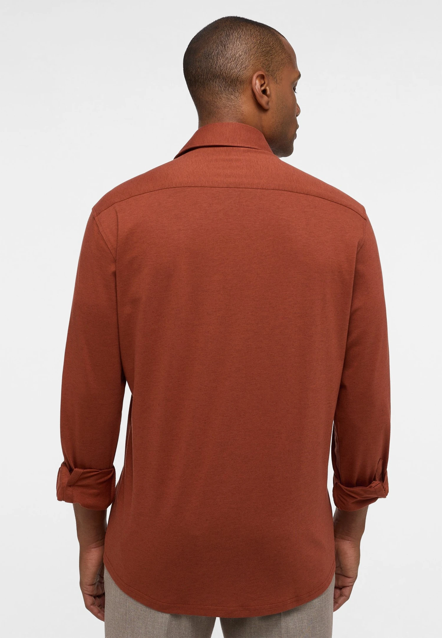 Eterna Soft Tailoring Comfort Fit - Overhemd - Terracotta 4 Eterna Soft Tailoring Comfort Fit - Overhemd - Terracotta - Afbeelding 2