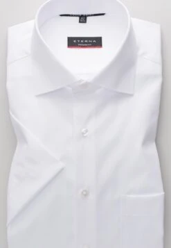 Eterna Kurzarm Modern Fit Twill- Overhemd - Weiß -Eterna 7f82f6bd5ab0461a8371a49d42d5398f