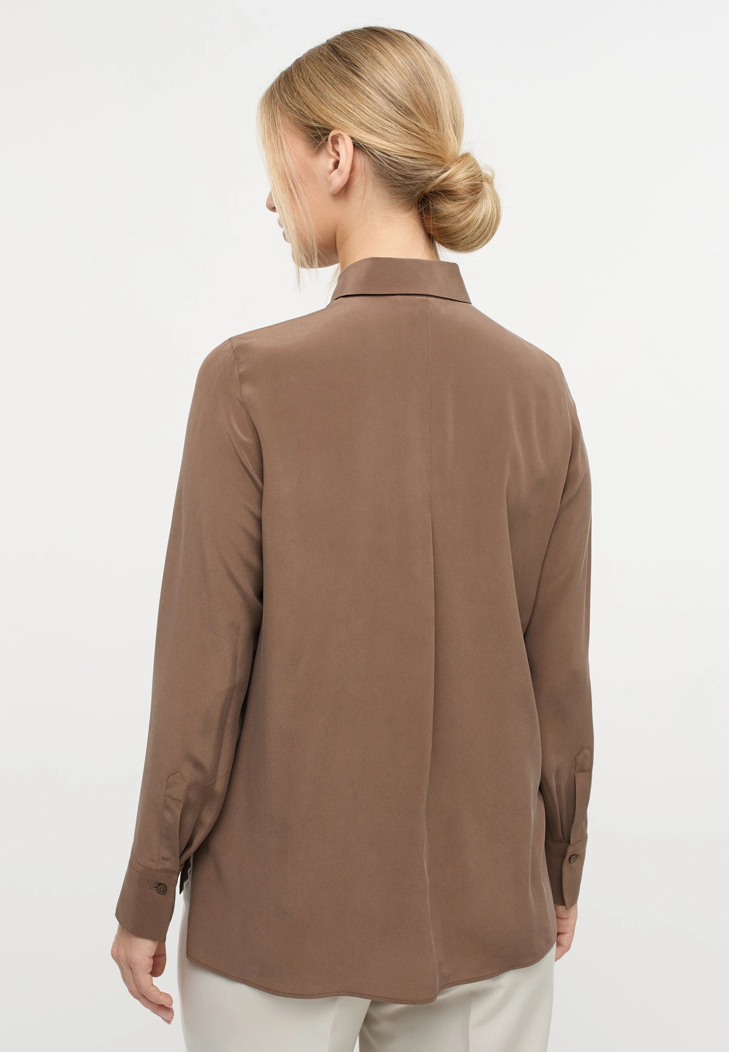 Eterna Overhemdblouse - Kakao 4 Eterna Overhemdblouse - Kakao - Afbeelding 2