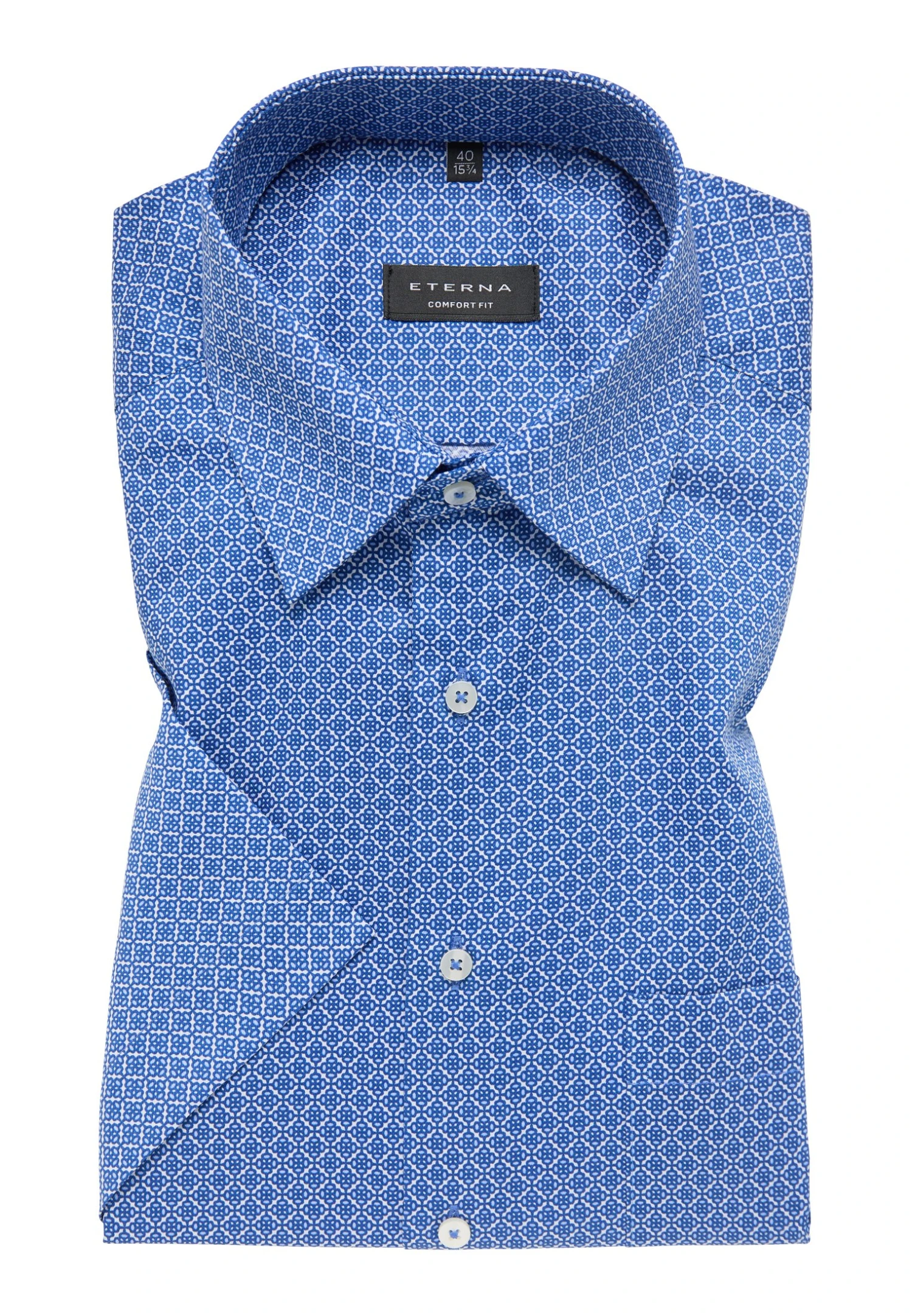 Eterna Twill Kurzarm Comfort Fit - Overhemd - Hellblau 8 Eterna Twill Kurzarm Comfort Fit - Overhemd - Hellblau - Afbeelding 6
