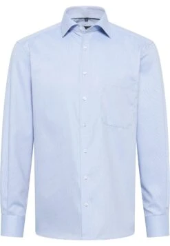Eterna Struktur Comfort Fit - Zakelijk Overhemd - Hellblau -Eterna 81a556068c624bd48ffbfdfaded30638