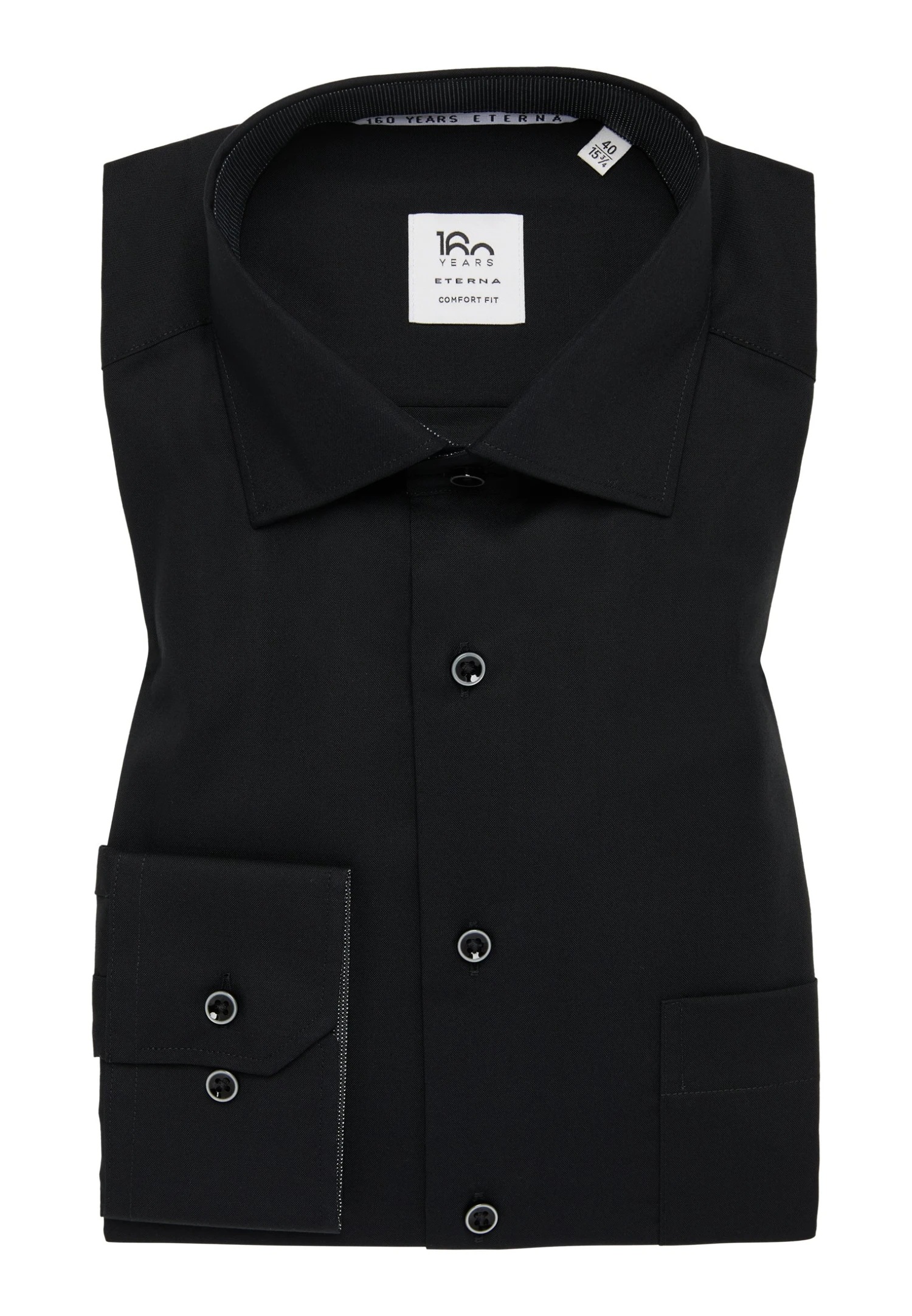 Eterna Pinpoint Comfort Fit - Overhemd - Schwarz 8 Eterna Pinpoint Comfort Fit - Overhemd - Schwarz - Afbeelding 6
