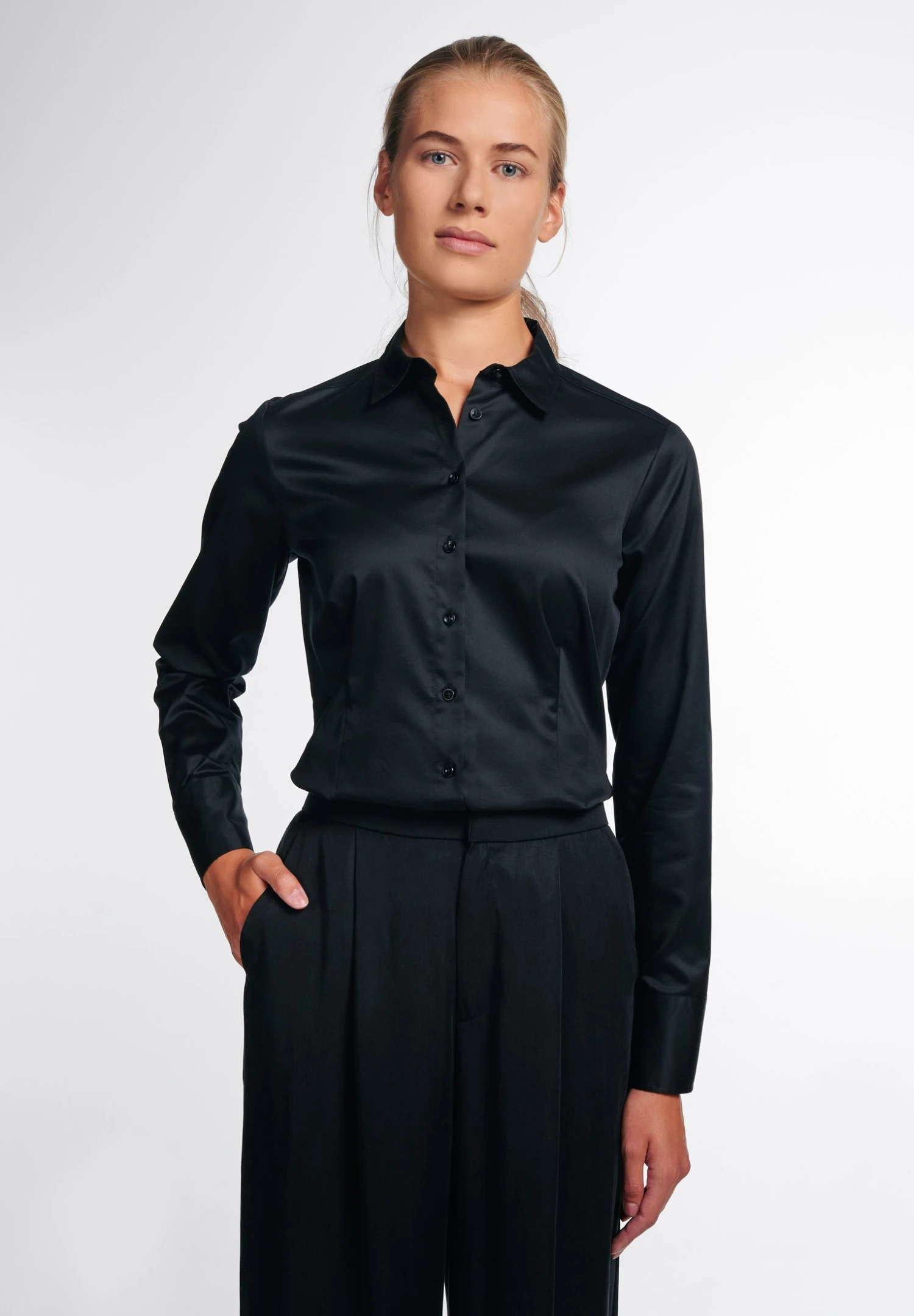 Eterna Modern Classic - Overhemdblouse - Schwarz 3 Eterna Modern Classic - Overhemdblouse - Schwarz