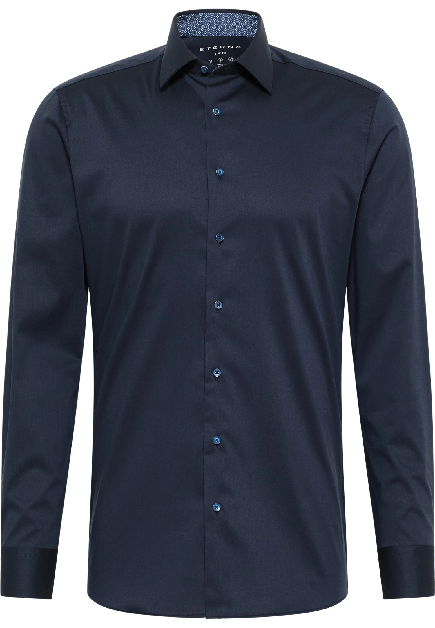 Eterna Performance Slim Fit - Overhemd - Navy 6 Eterna Performance Slim Fit - Overhemd - Navy - Afbeelding 4
