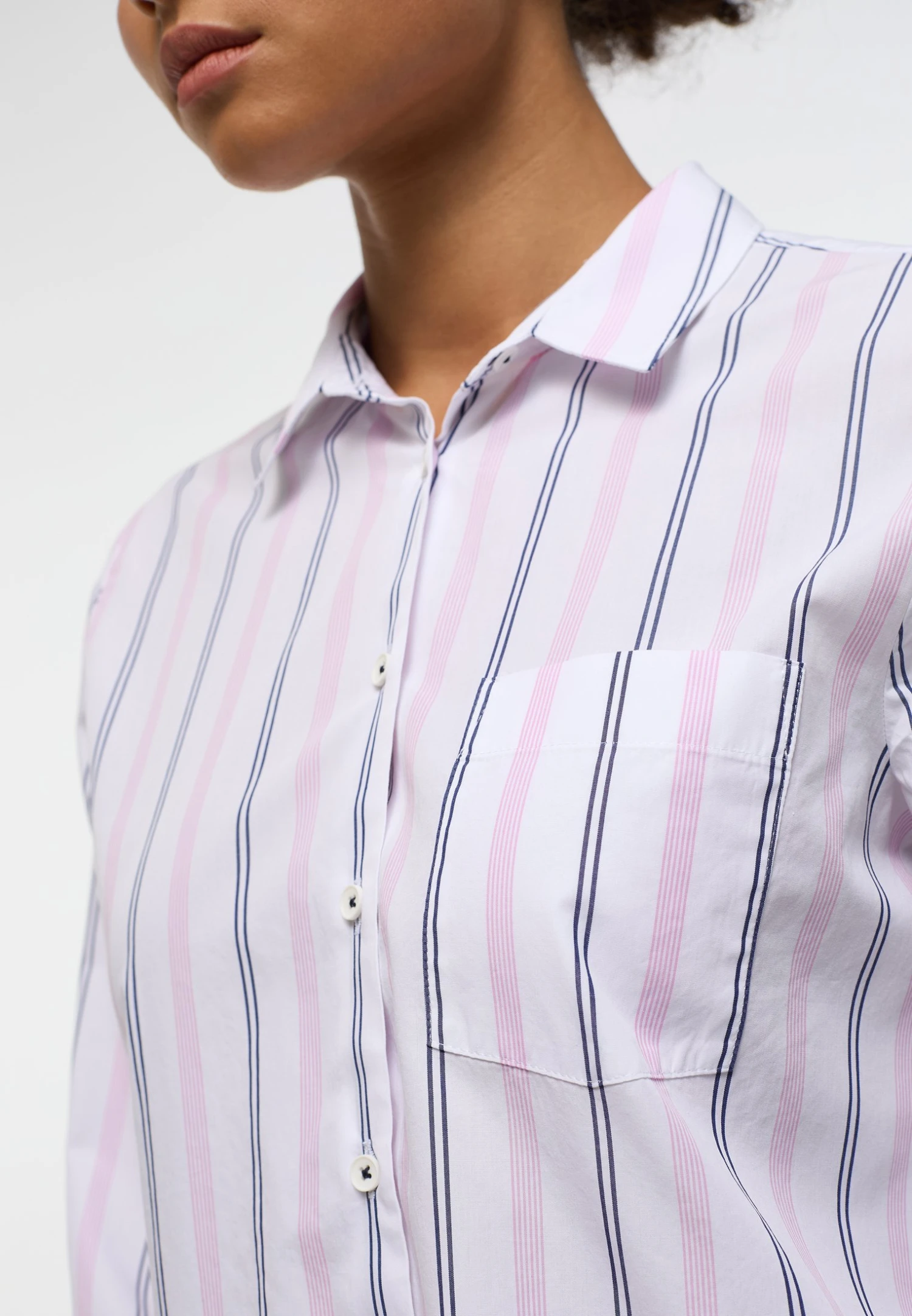 Eterna Classic Fit - Overhemdblouse - Pink 5 Eterna Classic Fit - Overhemdblouse - Pink - Afbeelding 3