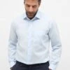 Eterna Popeline Modern Fit - Zakelijk Overhemd - Hellblau -Eterna 85ce56adf1ca40d7be5f18fb356d721f