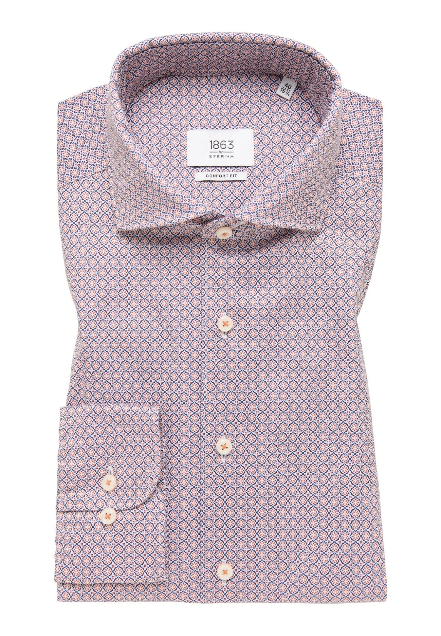 Eterna Comfort Fit - Overhemd - Orange 8 Eterna Comfort Fit - Overhemd - Orange - Afbeelding 6