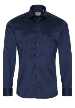 Eterna Slim Fit - Zakelijk Overhemd - Marineblau -Eterna 867aef617e3e48f185ba196131d868ab
