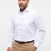 Eterna Pinpoint Modern Fit - Overhemd - Weiß