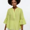Eterna Long Aus Loose Fit - Blouse - Acid Lemon -Eterna 8873b2ca2d564f92b3ee6f8f3b466d86
