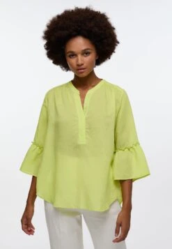 Eterna Long Aus Loose Fit - Blouse - Acid Lemon
