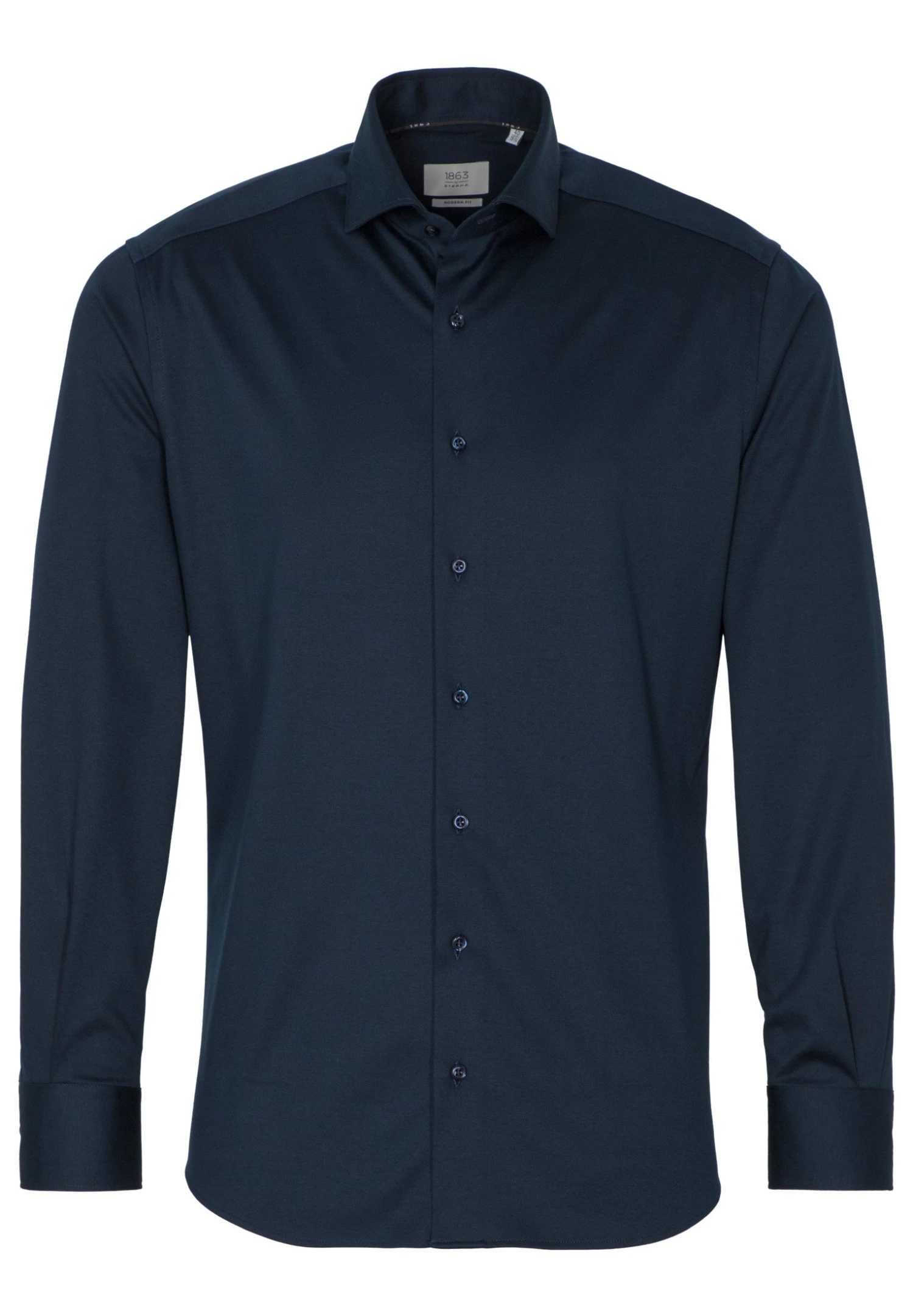 Eterna Langarm Modern Fit - Overhemd - Dunkelblau 6 Eterna Langarm Modern Fit - Overhemd - Dunkelblau - Afbeelding 4