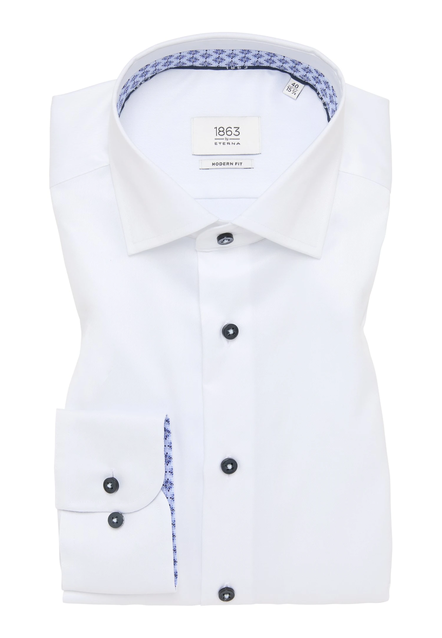 Eterna Luxury Modern Fit - Zakelijk Overhemd - Weiß 8 Eterna Luxury Modern Fit - Zakelijk Overhemd - Weiß - Afbeelding 6