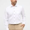 Eterna Struktur Comfort Fit - Zakelijk Overhemd - Weiß -Eterna 8b51df54c2a3489e85e1755fbae09628