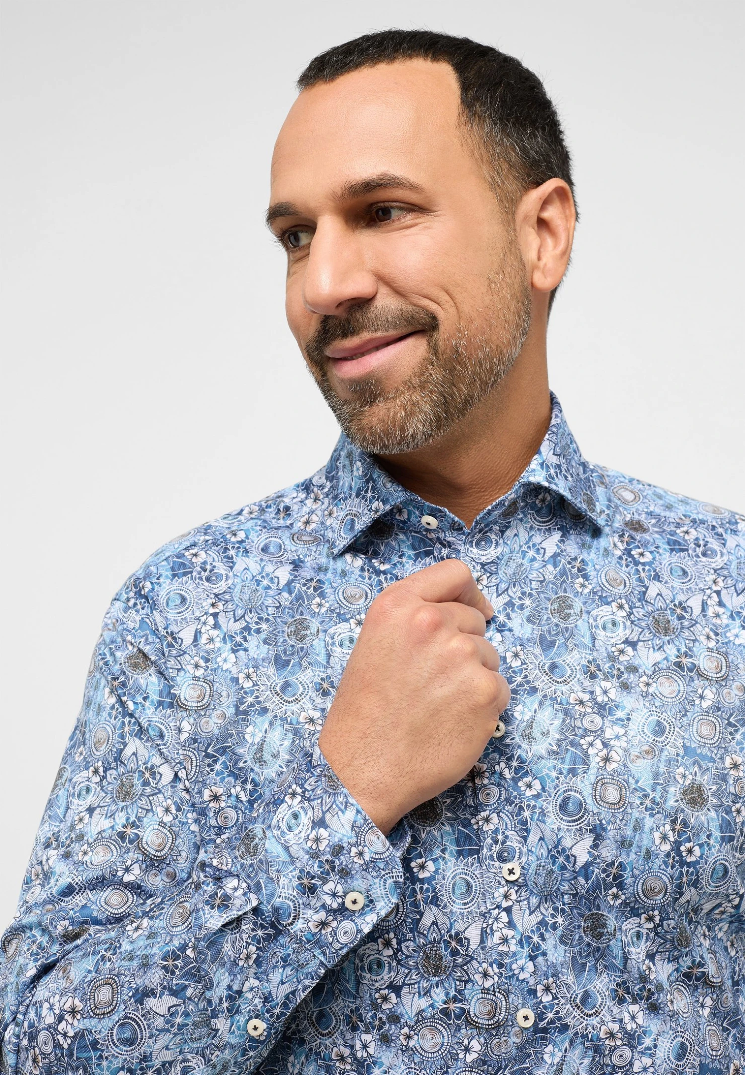 Eterna Modern Fit - Overhemd - Azurblau 5 Eterna Modern Fit - Overhemd - Azurblau - Afbeelding 3