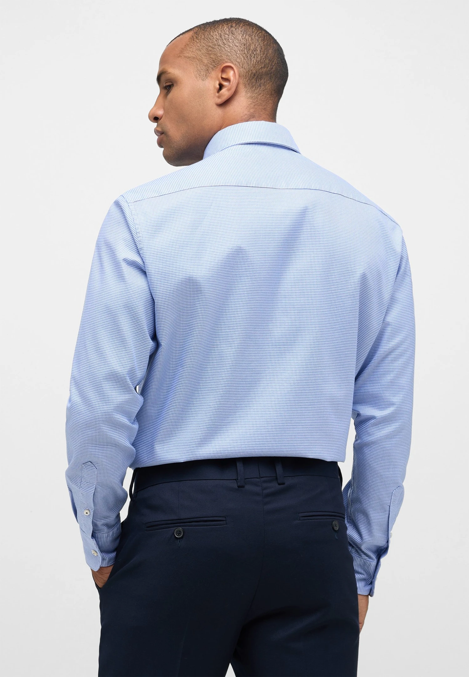 Eterna Kariertes Soft TailoringComfort Fit - Zakelijk Overhemd - Blau 4 Eterna Kariertes Soft TailoringComfort Fit - Zakelijk Overhemd - Blau - Afbeelding 2