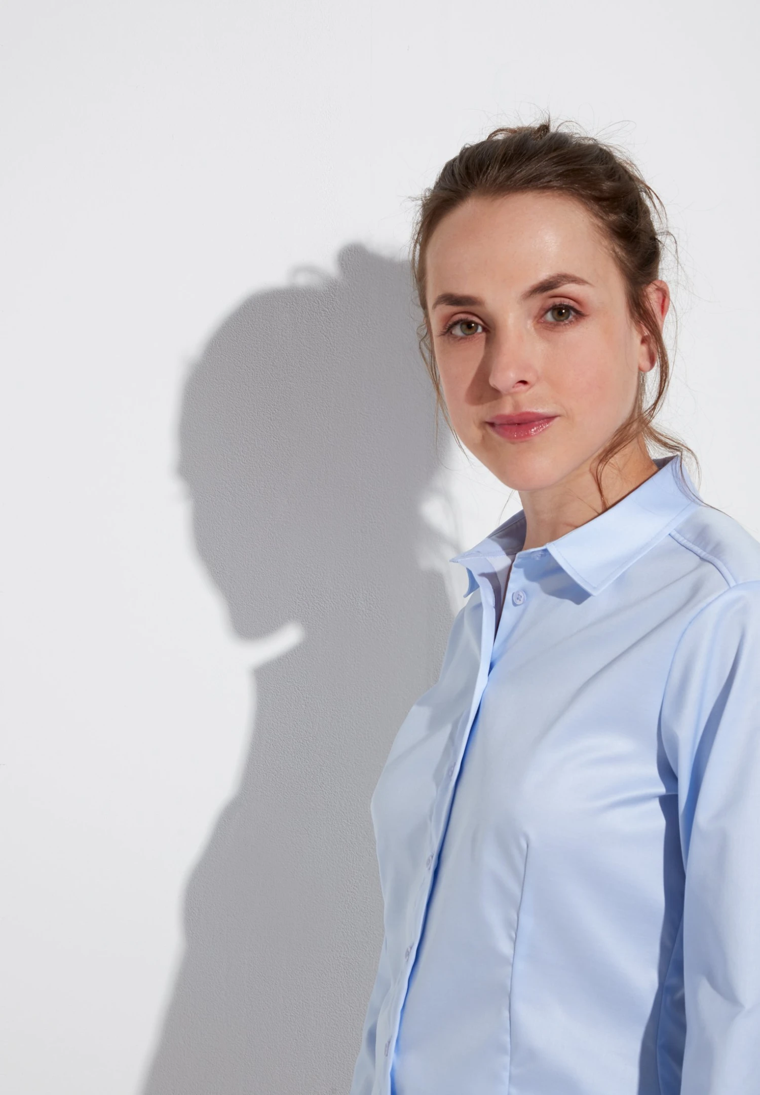 Eterna Modern Classic - Overhemdblouse - Hellblau 5 Eterna Modern Classic - Overhemdblouse - Hellblau - Afbeelding 3