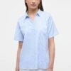 Eterna Regular Fit - Blouse - Blau -Eterna 8eb1f351e0154c74a6c11aa581ac470c