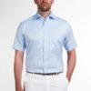 Eterna Kurzarm Modern Fit Twill- Overhemd - Hellblau -Eterna 8fabb2beb1df431e8ce6dd8061376777