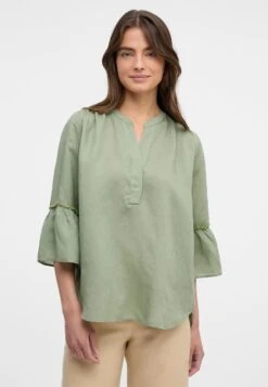 Eterna Long Aus Loose Fit - Blouse - Khaki