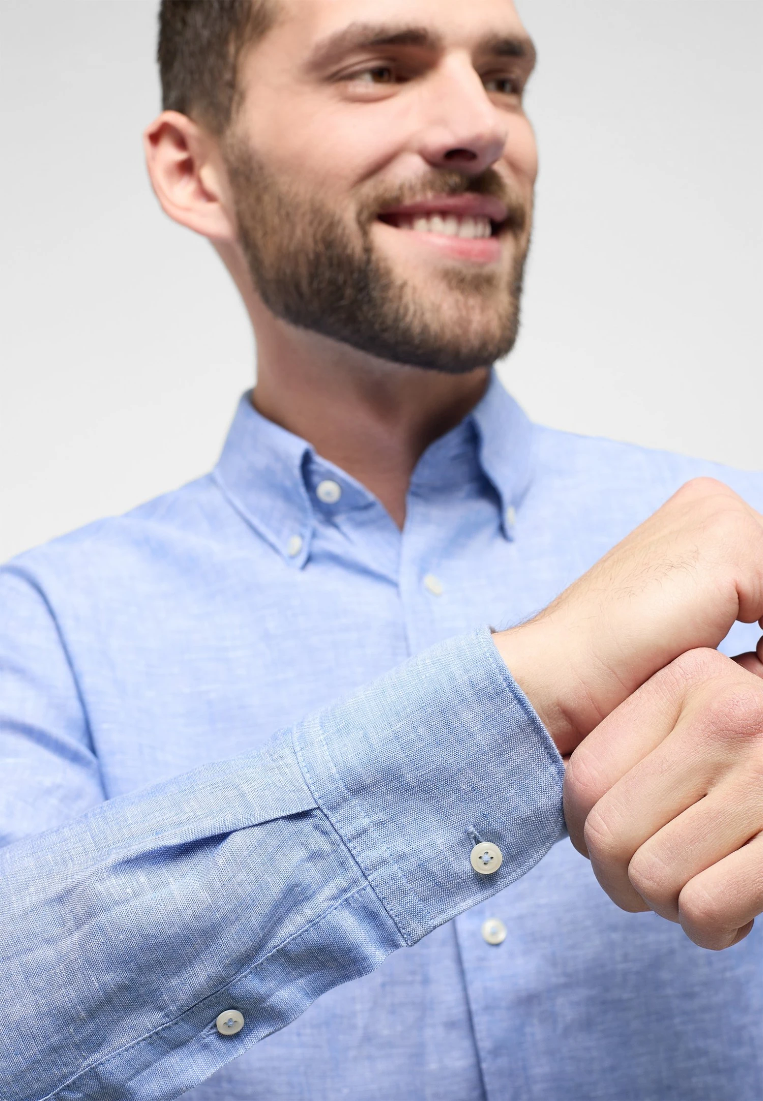 Eterna Soft Tailoring - Overhemd - Mittelblau 5 Eterna Soft Tailoring - Overhemd - Mittelblau - Afbeelding 3