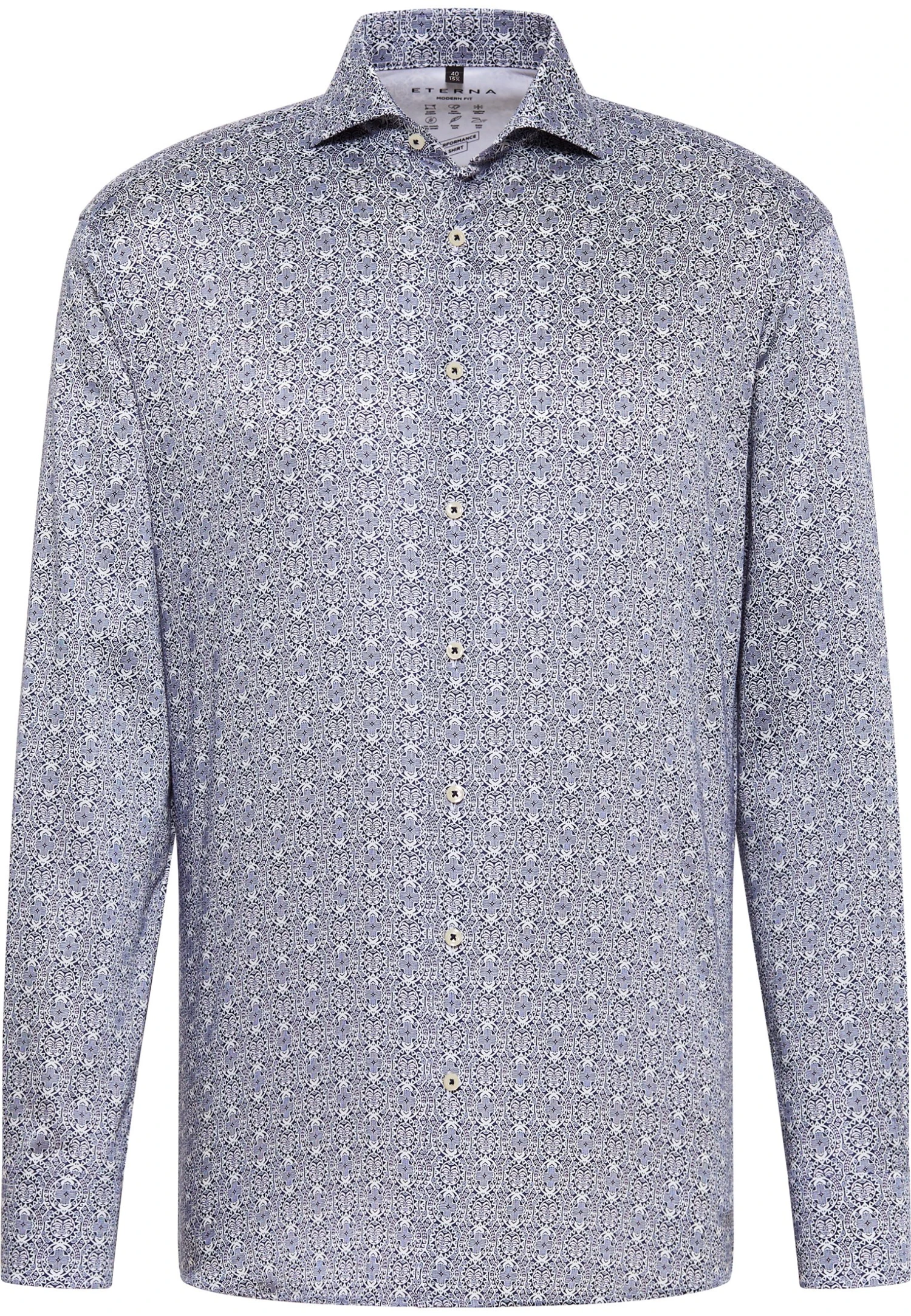 Eterna Modern Fit - Overhemd - Blau 6 Eterna Modern Fit - Overhemd - Blau - Afbeelding 4