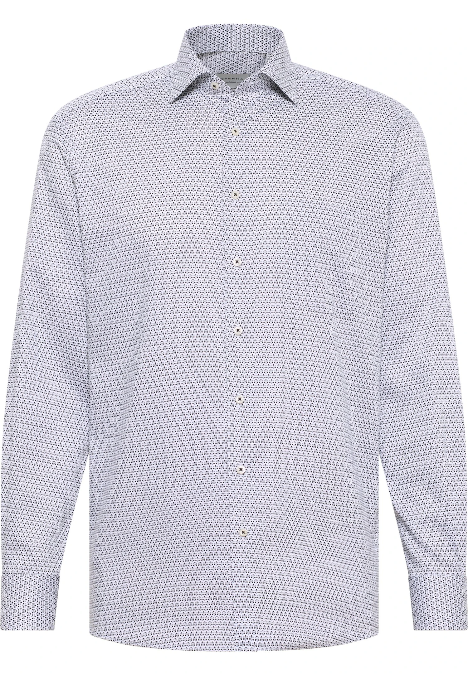 Eterna Print Modern Fit - Overhemd - Grau 6 Eterna Print Modern Fit - Overhemd - Grau - Afbeelding 4