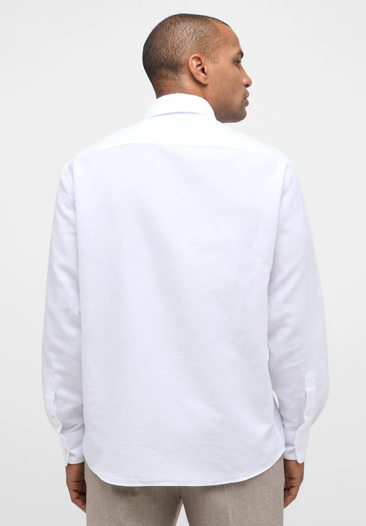 Eterna Langarm Comfort Fit Unifarben - Zakelijk Overhemd - Weiß 4 Eterna Langarm Comfort Fit Unifarben - Zakelijk Overhemd - Weiß - Afbeelding 2