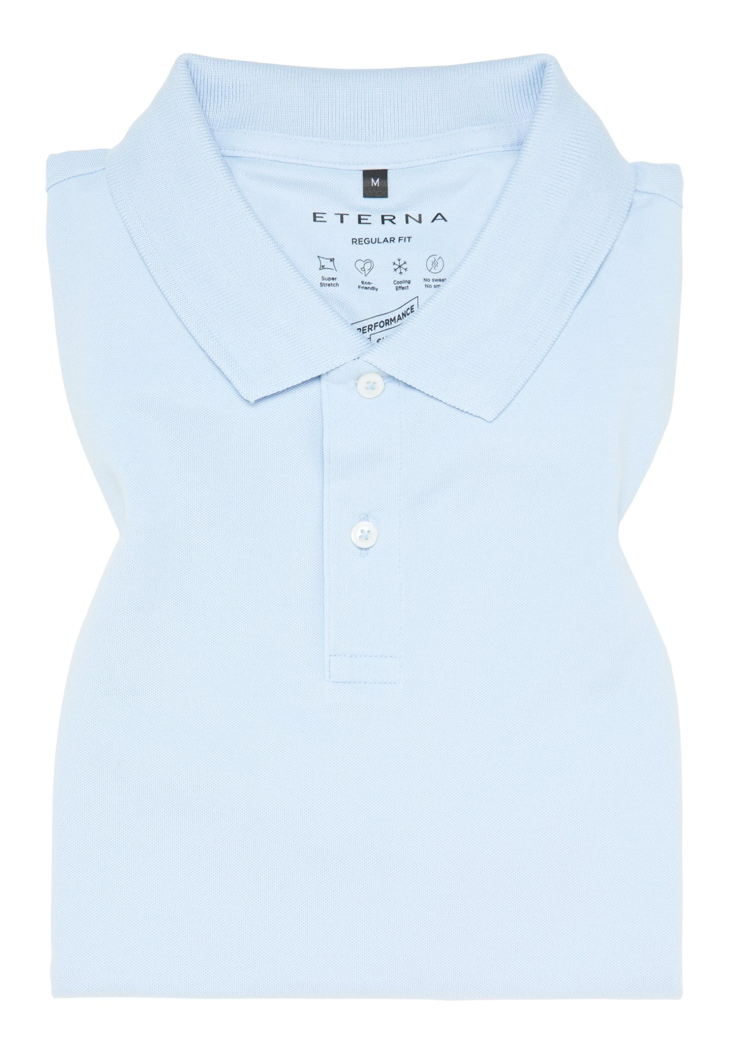 Eterna Performance Regular Fit - Poloshirt - Hellblau 8 Eterna Performance Regular Fit - Poloshirt - Hellblau - Afbeelding 6