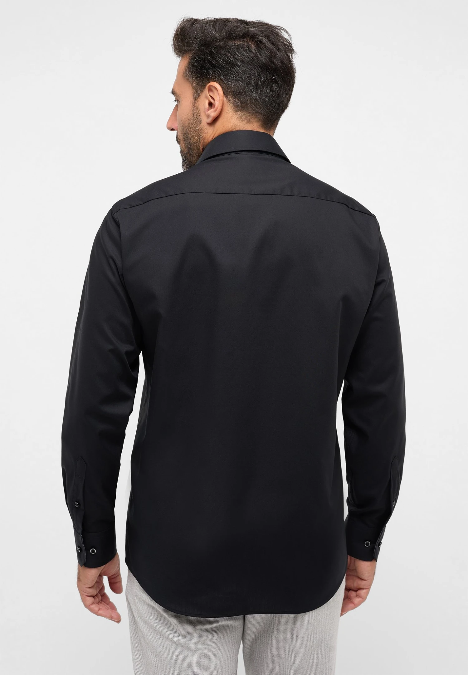 Eterna Pinpoint Comfort Fit - Overhemd - Schwarz 4 Eterna Pinpoint Comfort Fit - Overhemd - Schwarz - Afbeelding 2