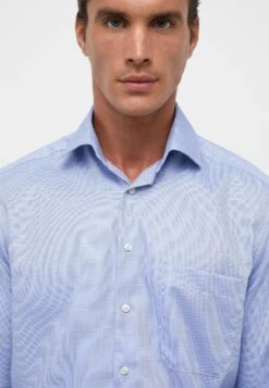 Eterna Struktur Comfort Fit - Overhemd - Hellblau -Eterna 99af5516494c4964a645e018f55bc630