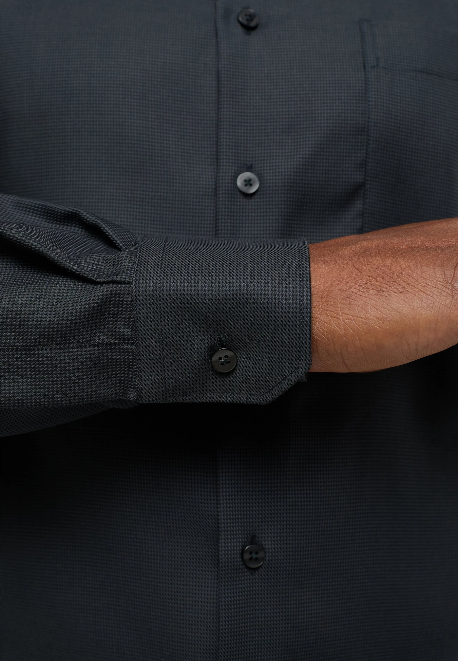 Eterna Comfort Fit - Overhemd - Anthrazit 5 Eterna Comfort Fit - Overhemd - Anthrazit - Afbeelding 3