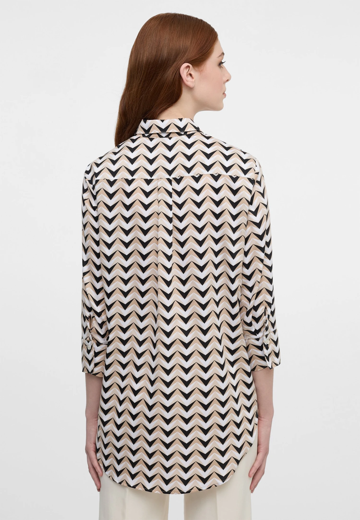 Eterna Overhemdblouse - Sand 4 Eterna Overhemdblouse - Sand - Afbeelding 2