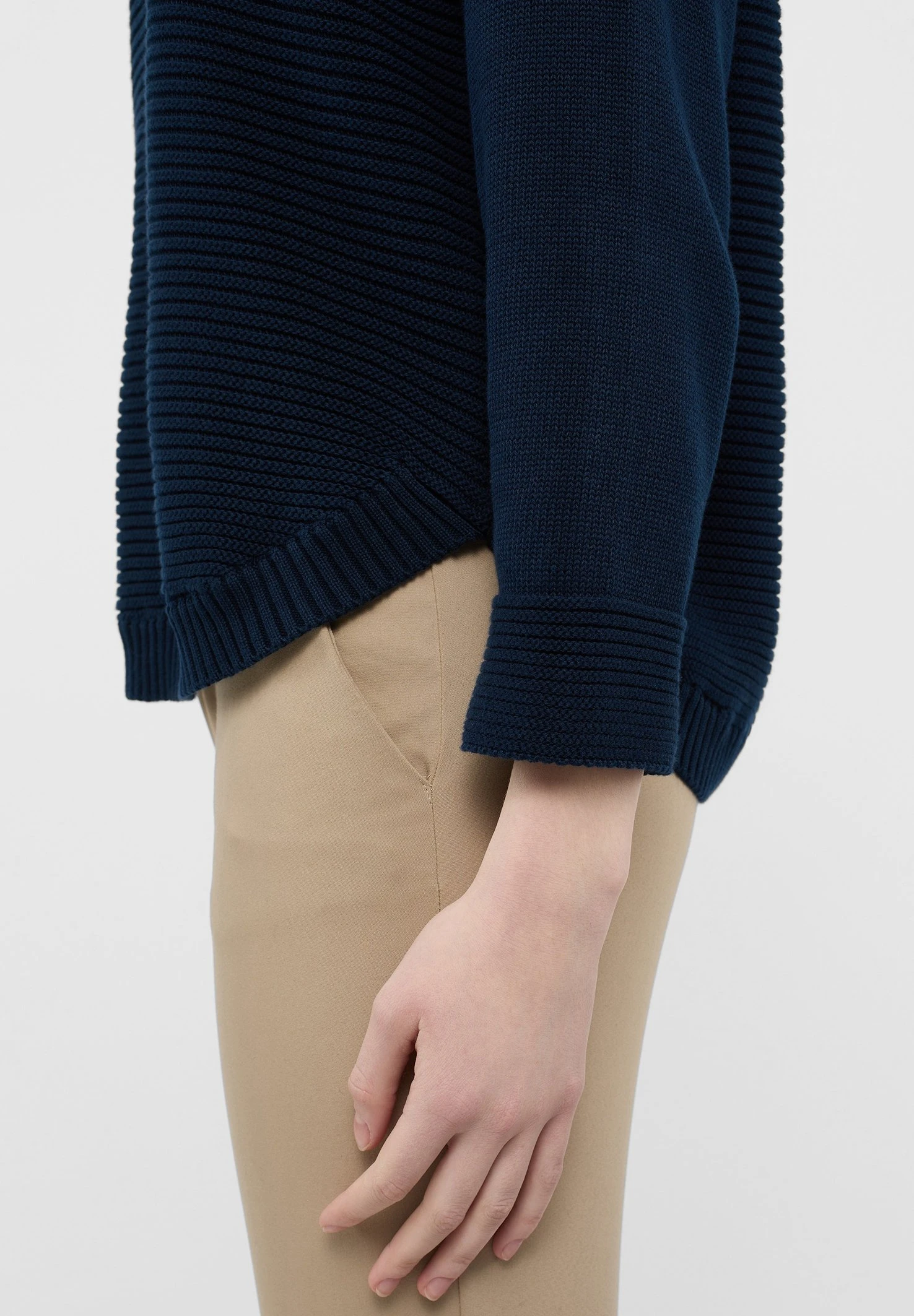 Eterna Unifarbener - Trui - Navy 5 Eterna Unifarbener - Trui - Navy - Afbeelding 3