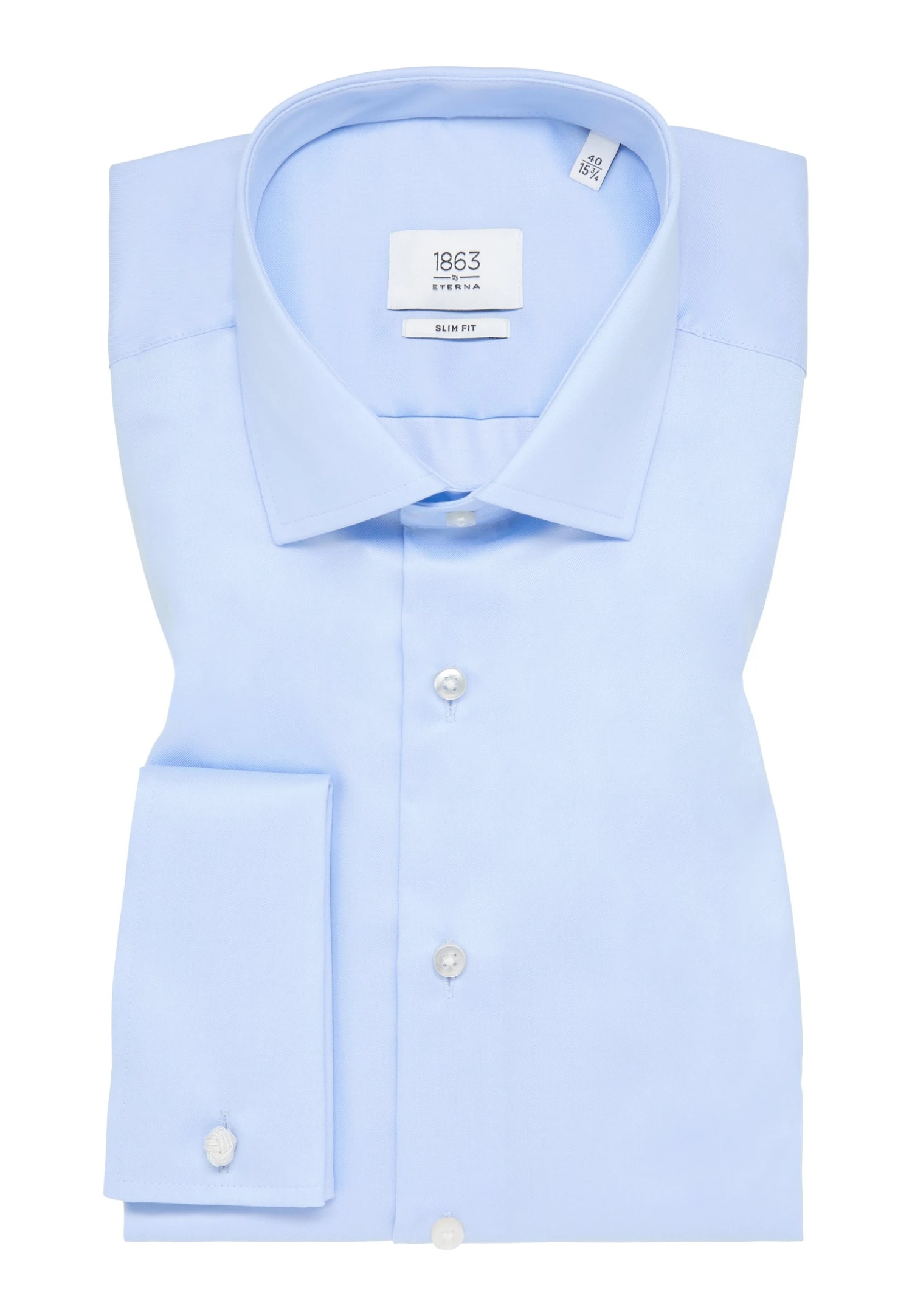 Eterna Luxury Slim Fit - Overhemd - Hellblau 8 Eterna Luxury Slim Fit - Overhemd - Hellblau - Afbeelding 6