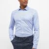 Eterna Struktur Slim - Zakelijk Overhemd - Hellblau -Eterna 9c8df464a3d74ff69380cb421cc40445