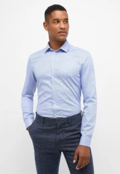 Eterna Struktur Slim - Zakelijk Overhemd - Hellblau