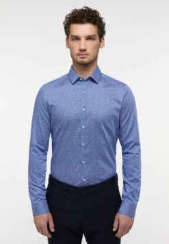 Eterna Bedrucktes Twill Super - Overhemd - Hellblau