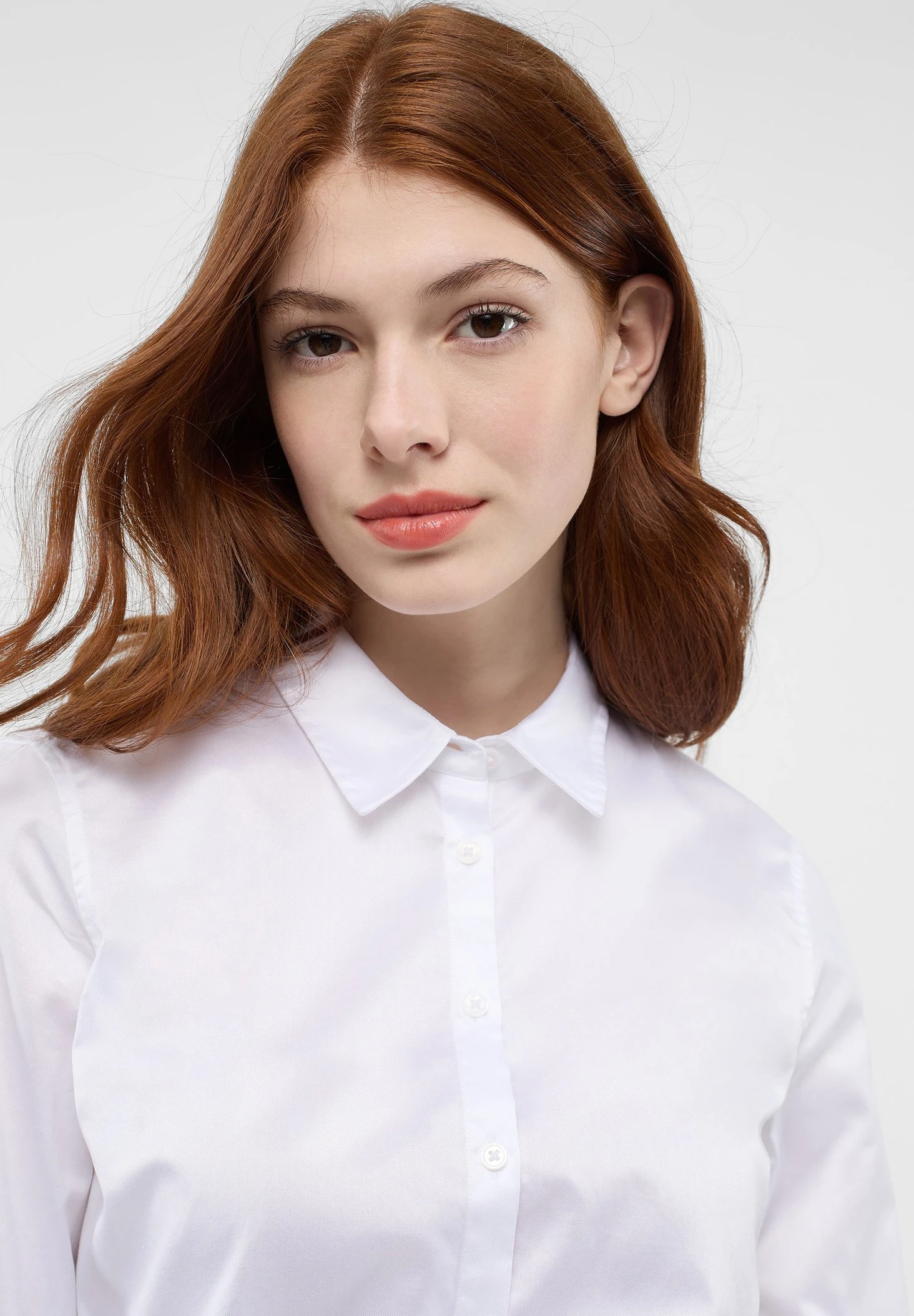 Eterna Casual Luxury Fitted - Overhemdblouse - Weiß 5 Eterna Casual Luxury Fitted - Overhemdblouse - Weiß - Afbeelding 3