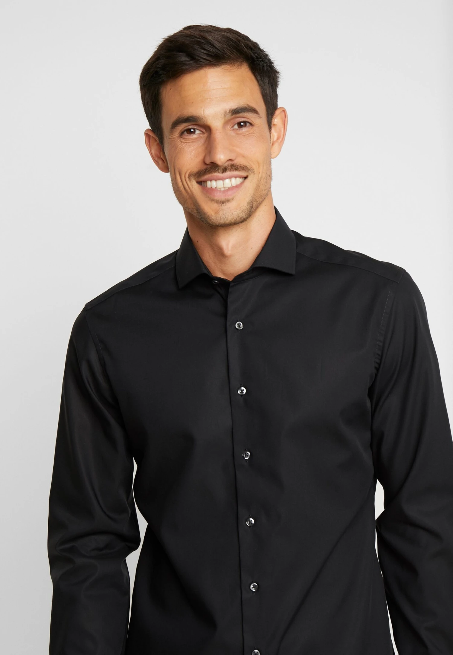 Eterna Slim Fit - Zakelijk Overhemd - Black 7 Eterna Slim Fit - Zakelijk Overhemd - Black - Afbeelding 5