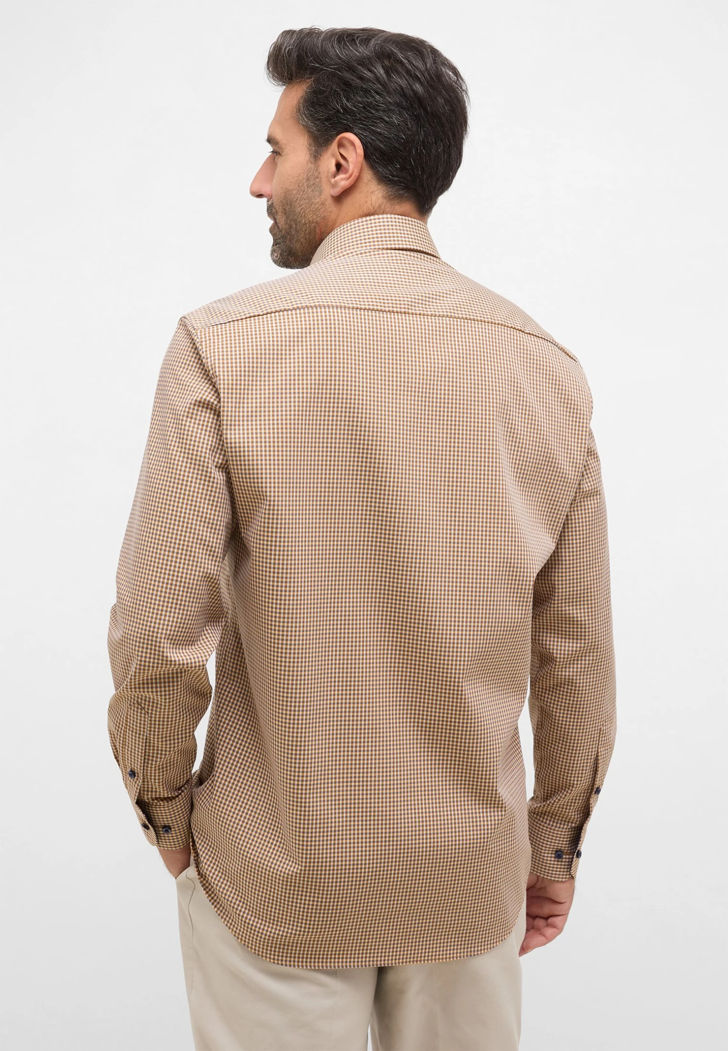 Eterna Comfort Fit - Overhemd - Caramell 4 Eterna Comfort Fit - Overhemd - Caramell - Afbeelding 2