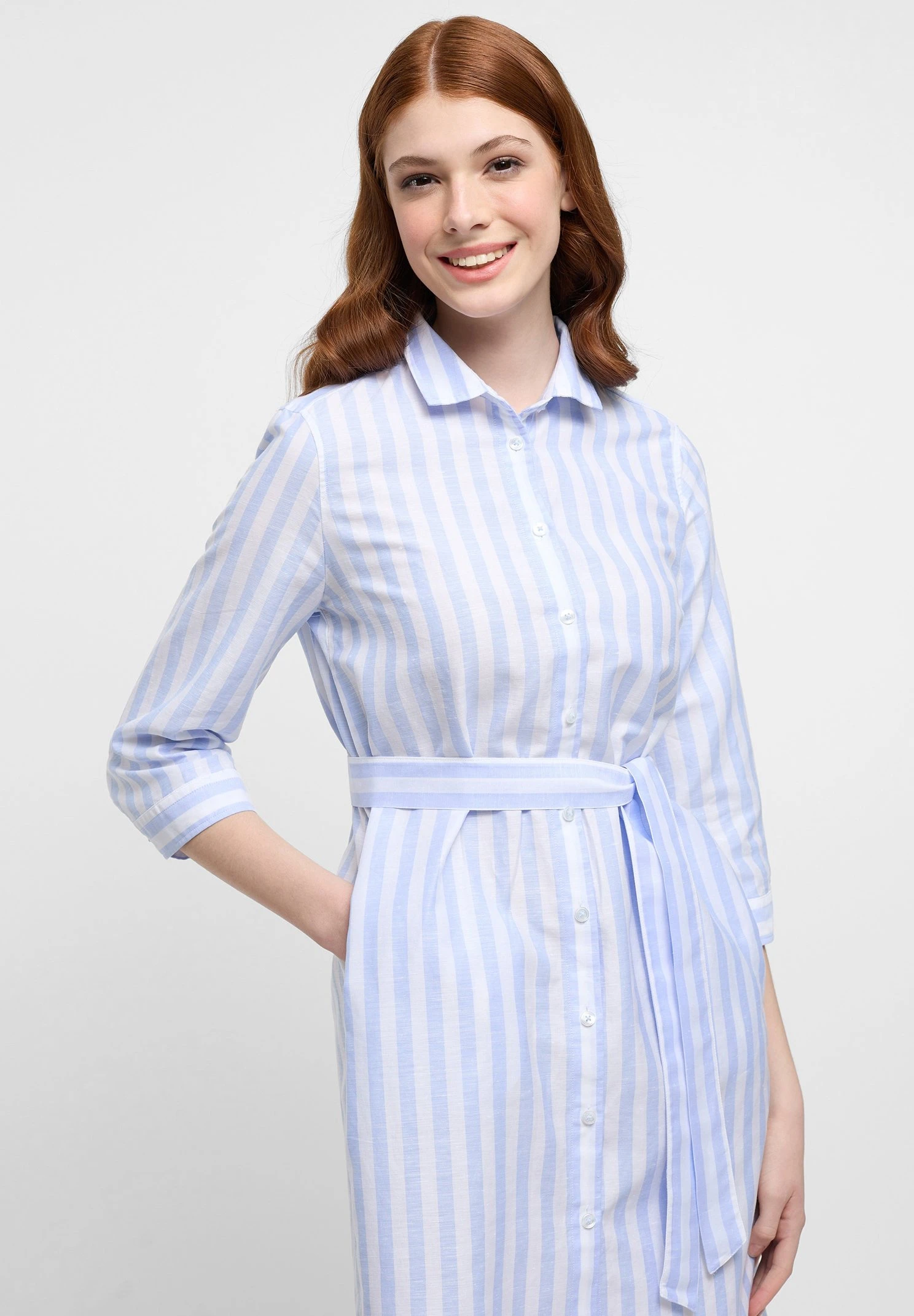 Eterna Blousejurk - Hellblau 5 Eterna Blousejurk - Hellblau - Afbeelding 3