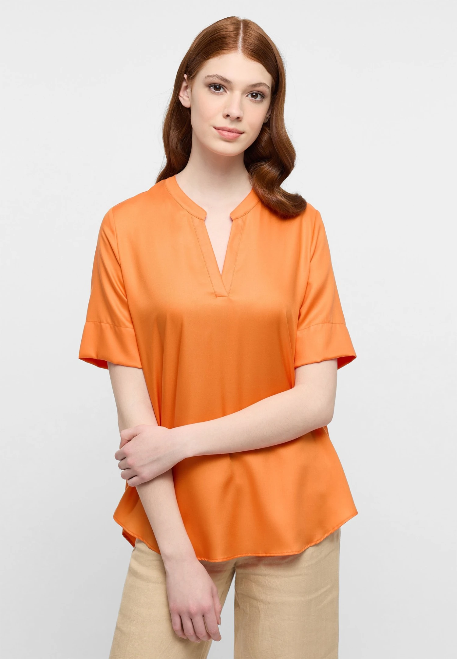 Eterna Loose Fit - Blouse - Orange 3 Eterna Loose Fit - Blouse - Orange