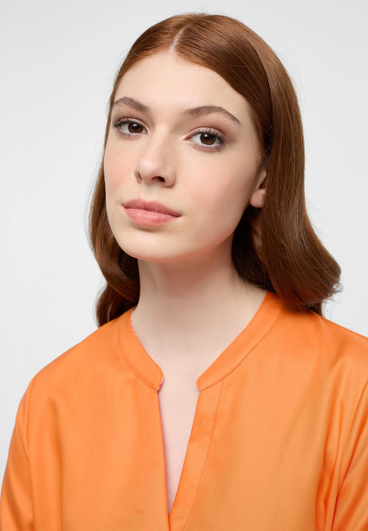 Eterna Loose Fit - Blouse - Orange 5 Eterna Loose Fit - Blouse - Orange - Afbeelding 3