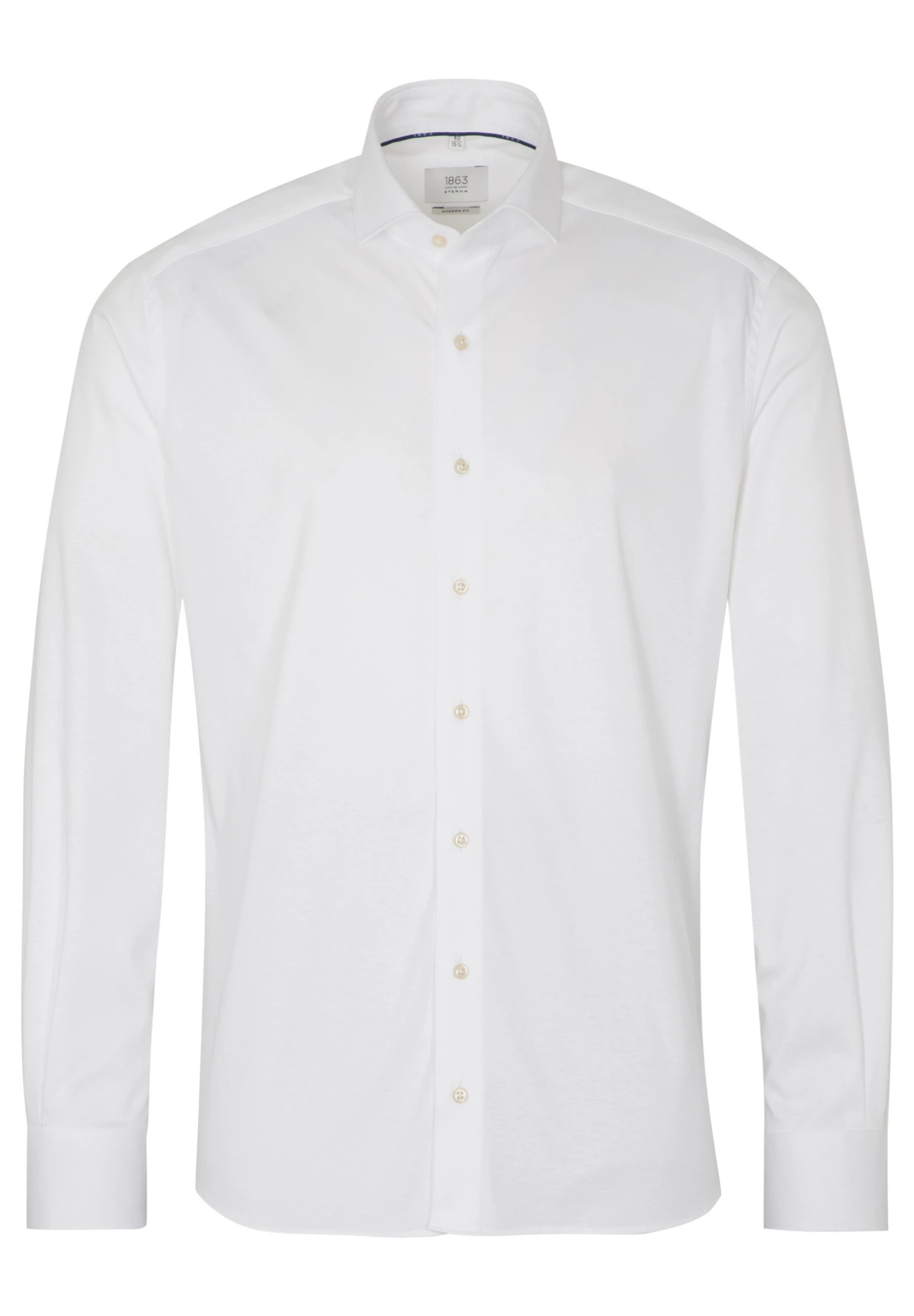 Eterna Langarm Modern Fit - Overhemd - Weiß 6 Eterna Langarm Modern Fit - Overhemd - Weiß - Afbeelding 4