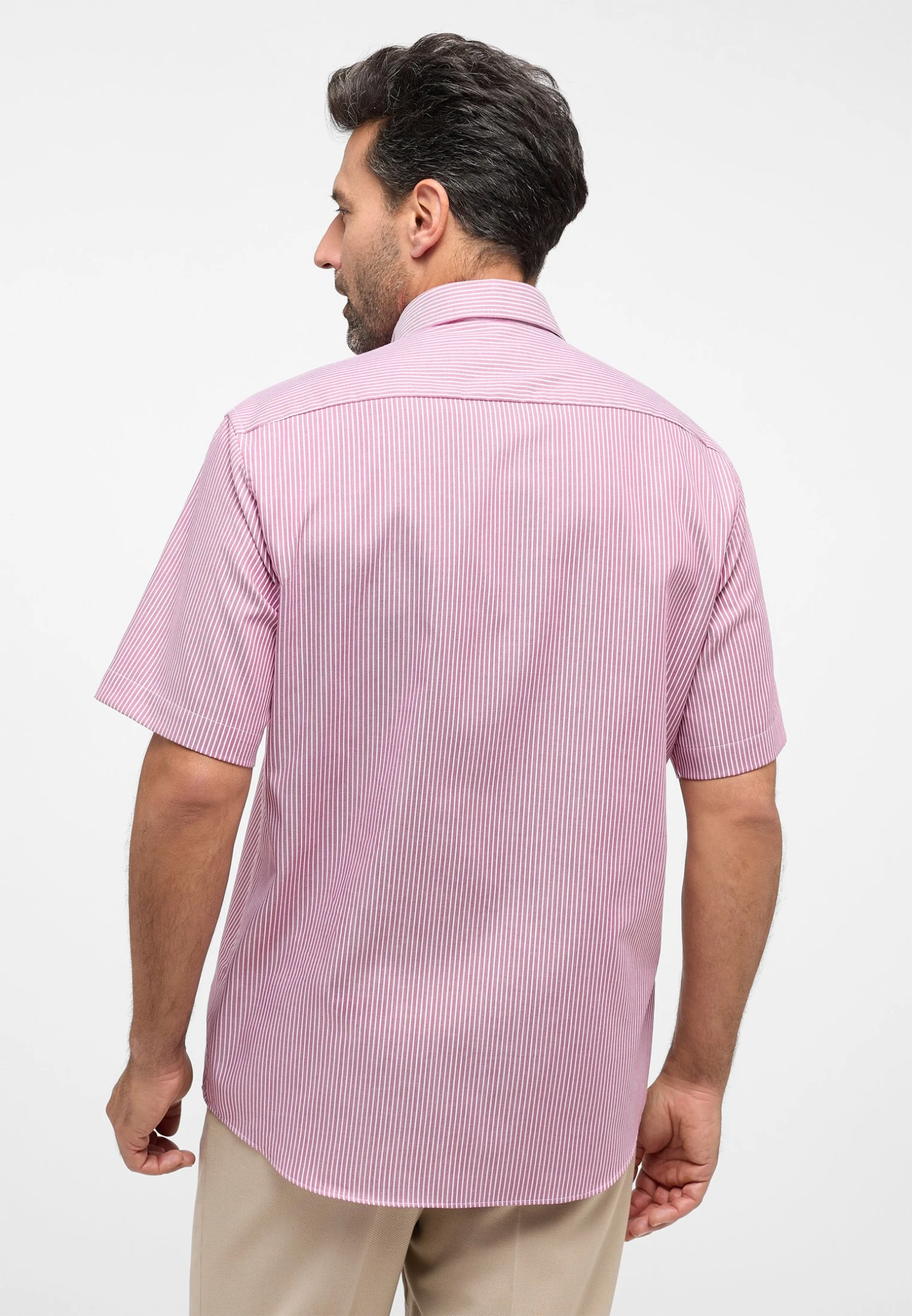 Eterna Gestreiftes Comfort Fit - Overhemd - Rot 4 Eterna Gestreiftes Comfort Fit - Overhemd - Rot - Afbeelding 2