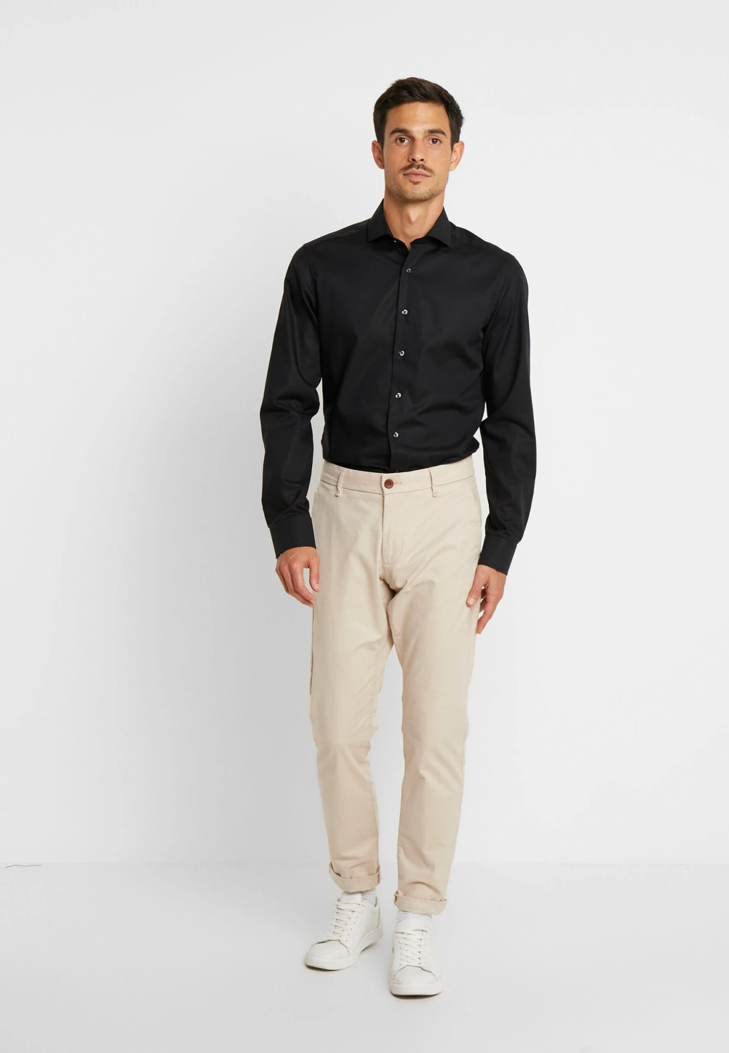 Eterna Slim Fit - Zakelijk Overhemd - Black 4 Eterna Slim Fit - Zakelijk Overhemd - Black - Afbeelding 2